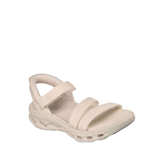 Sandal Skechers Slip-Ins Go Walk Glide-Step 2.0 Wanita - Natural