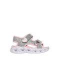 Skechers Heart Lights Girl's Sandal - Silver