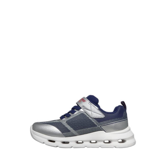 Skechers Glide-Step Lights Boy's Lifestyle Shoes (Grade School / Teen) - Silver