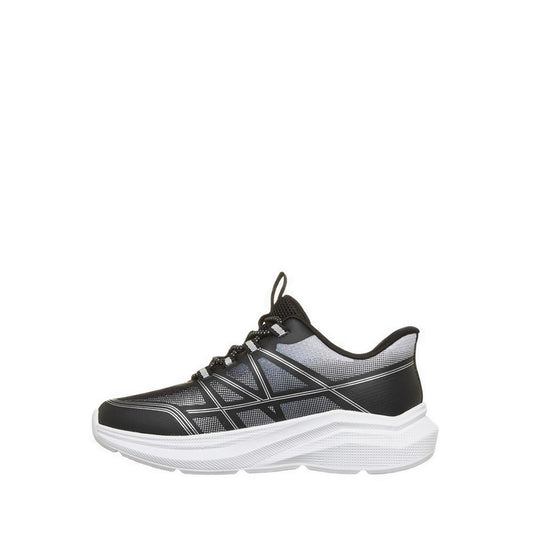Skechers Slip-Ins Microspec Velocity Boy's Lifestyle Shoes (Grade School/Teen) - Black