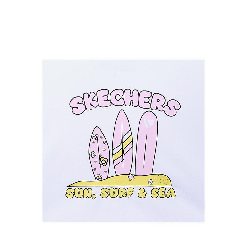 Skechers Girls Toddler Surfer T-Shirt - White