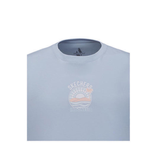 Skechers Women Graphic T-Shirt - Blue