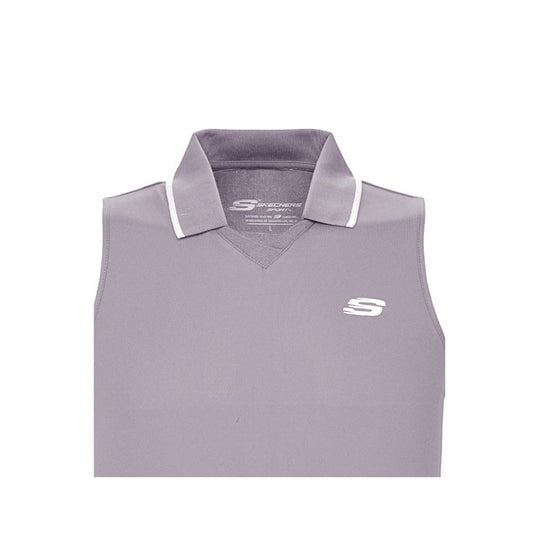 Skechers Women Sleeveless Polo - Minimal Gray