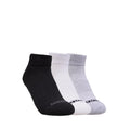 Skechers 3PK 1/2 Terry Qtr Crew Boys Socks - Black / Grey