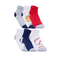 Skechers 6Pk Boys Non Terry Qtr Crew - Multicolor
