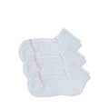 SKECHERS 3PK 1/2 TERRY QTR CREW GIRLS - WHITE