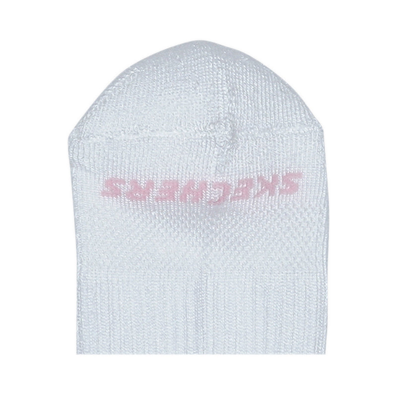 SKECHERS 3PK 1/2 TERRY QTR CREW GIRLS - WHITE