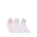 Skechers 3Pk 1/2 Terry High Qtr Crew Girls - White