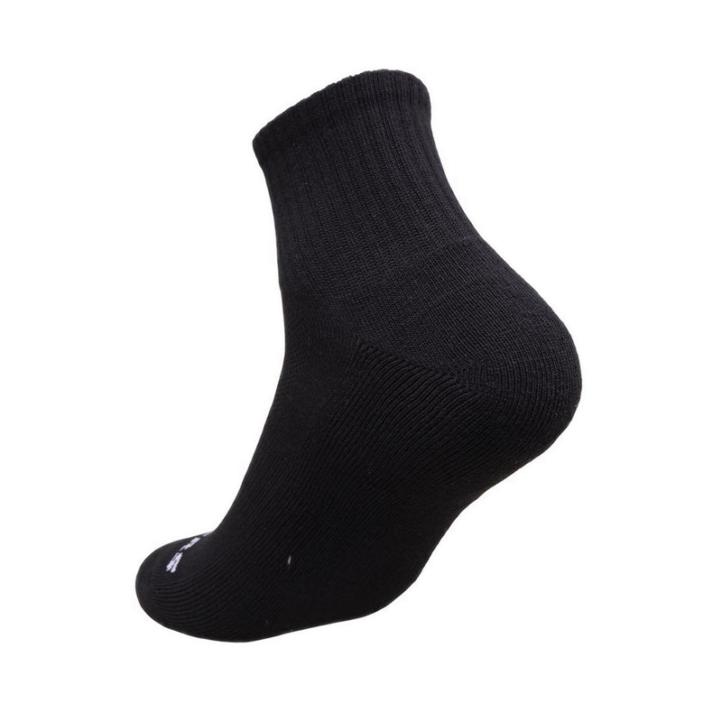 Skechers 3PK 1/2 Terry Qtr Crew Men Socks - Black