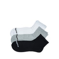 Skechers 3Pk 1/2 Terry Qtr Crew Mens - White/Grey