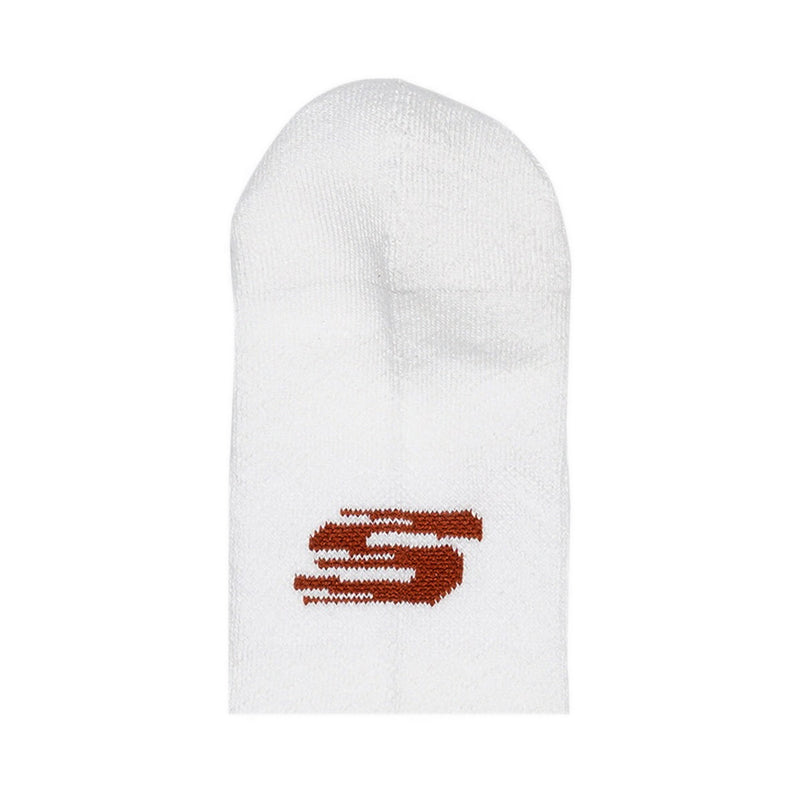Skechers 3Pk Mens 1/2 Terry Hi Qtr Crew - White