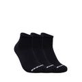 Skechers 3Pk Unisex Non Terry Qtr Crew - Arch Support - Black