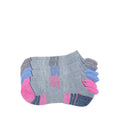 SKECHERS WOMEN 3PK 1/2 TERRY LOW CUT SOCKS - GREY PINK