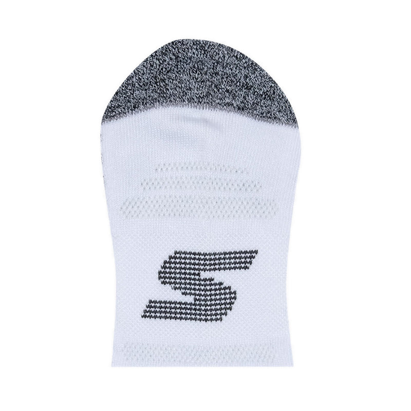 SKECHERS WOMEN 3PK 1/2 TERRY LOW CUT SOCKS - WHITE BLACK