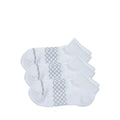 SKECHERS 3PK 1/2 TERRY QTR CREW WOMEN - WHITE