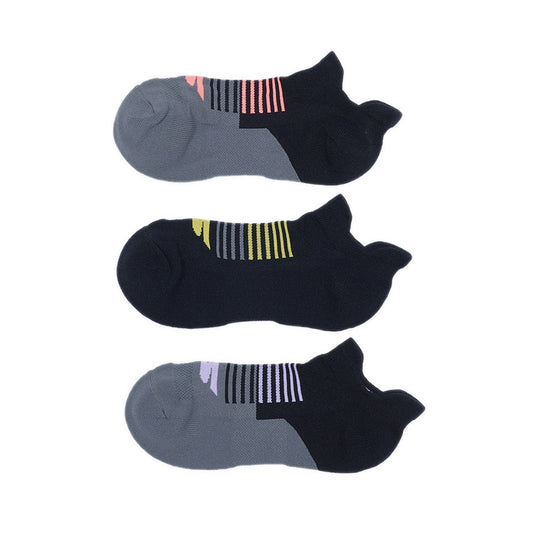 SKECHERS 3PK 1/2 TERRY LOW CUT SOCKS WOMEN - BLACK