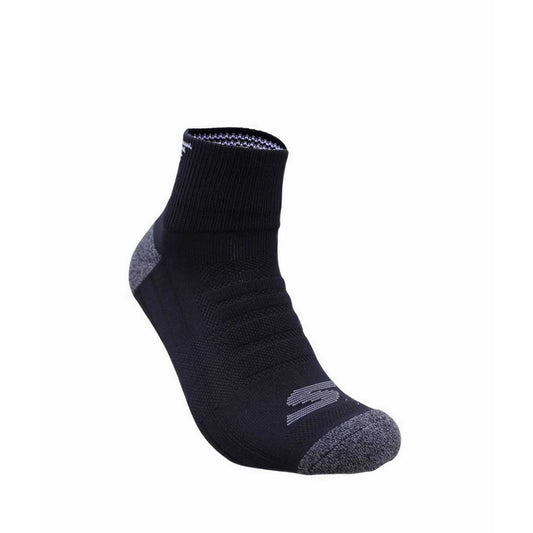 Skechers 3pk Mens 1/2 Terry Qtr Crew Men - Black Combo