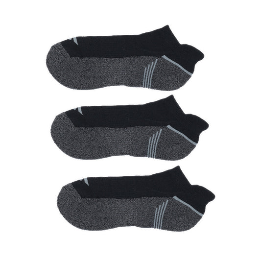 SKECHERS 3PK 1/2 TERRY LOW CUT MEN - BLACK