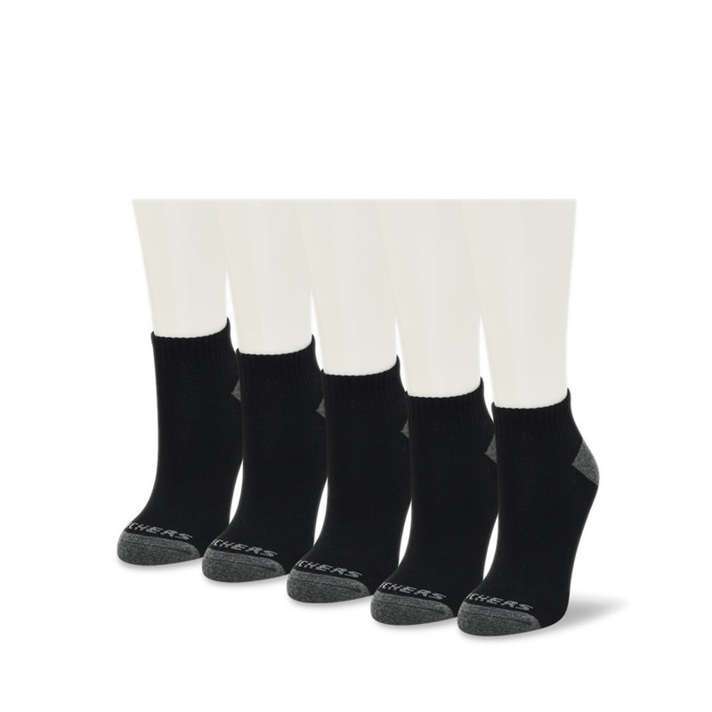 Skechers 6PK Quarter Unisex Socks - Black