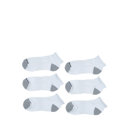 SKECHERS SP 6PK QUARTER SOCK UNISEX - WHITE