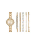 Skechers Gold Glitz Tbar Women's Set Watch - Gold
