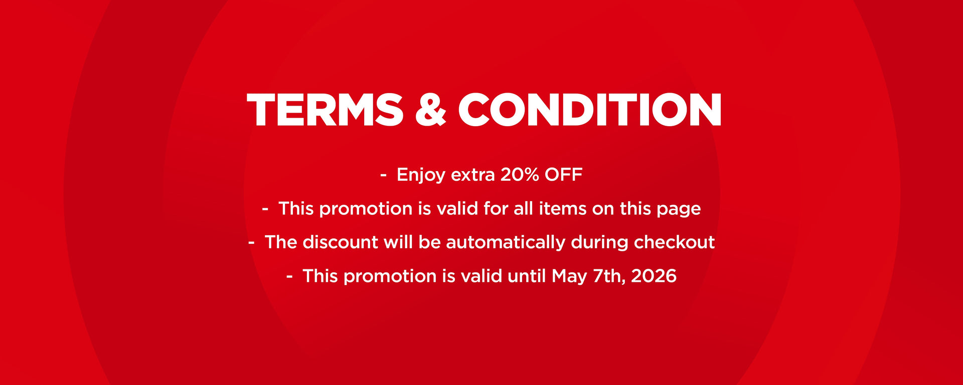 5.5 Special Price 20% OFF