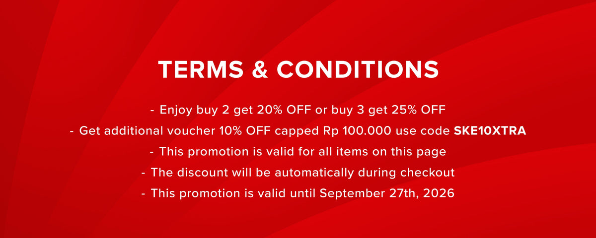 Buy 2 Get 20% OFF, Buy 3 Get 25% OFF