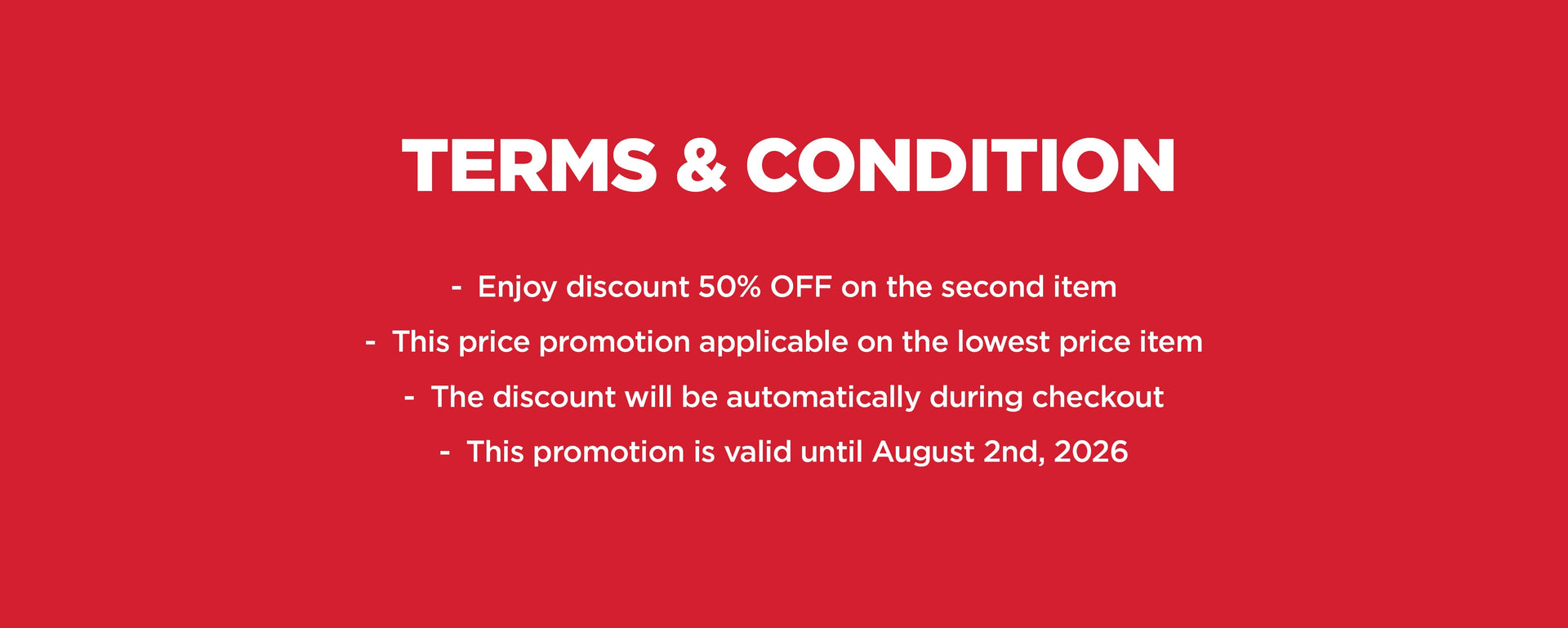 BOGO 50% Off