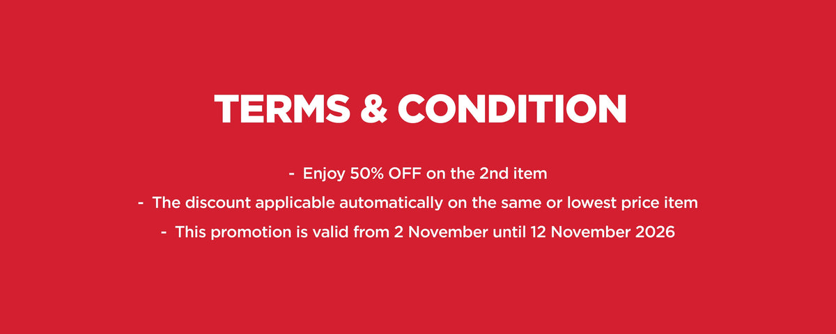 APPAREL BOGO 50% OFF (2 - 12 Nov 26)
