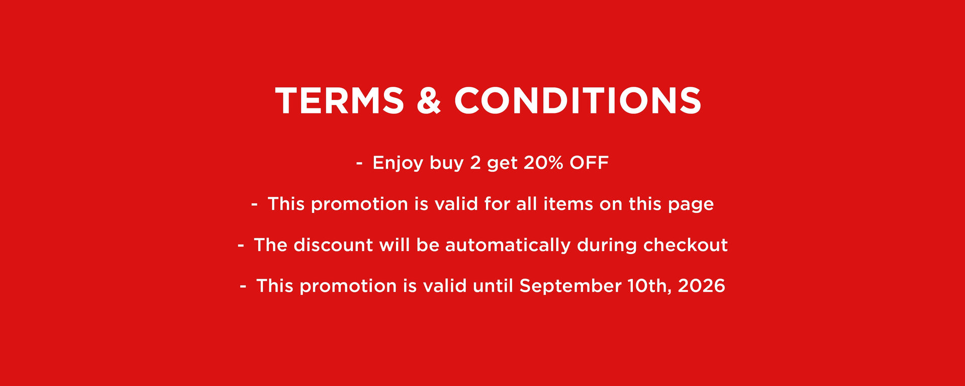 9.9 Buy 2 Get 20% Off