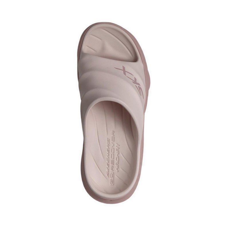 Skechers Go Recover Max Cushion Slide Women's Sandal - Tan.