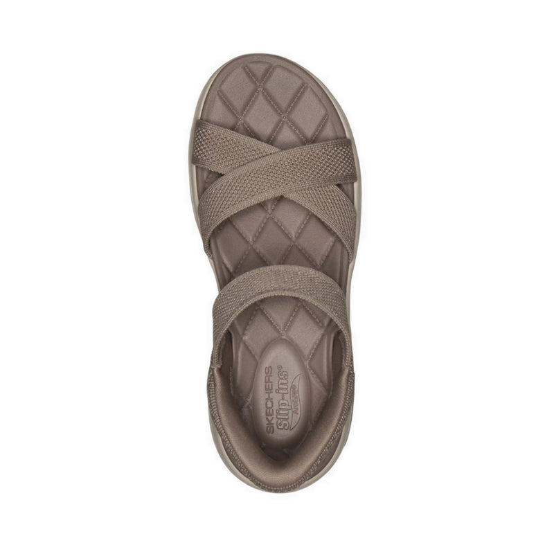 Skechers Slip-Ins Go Walk Arch Fit 2.0 Sandal Women's Training Shoes - Taupe