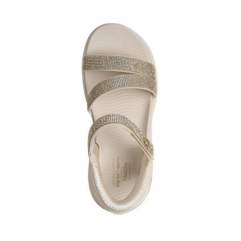Skechers Slip-Ins Go Walk Arch Fit 2.0 Sandal Women's Training Shoes - Natural