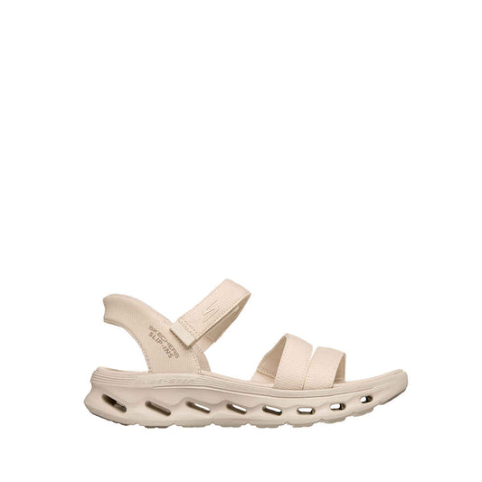 Sandal Skechers Slip-Ins Go Walk Glide-Step 2.0 Wanita - Natural
