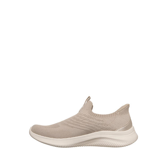 Sepatu Latihan Wanita Skechers Slip-Ins Ultra Flex 4.0 - Natural