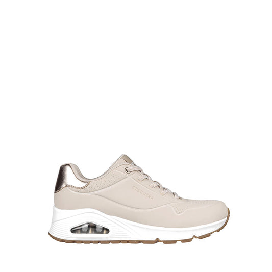 Sepatu Sneaker Skechers Uno Wanita - Natural