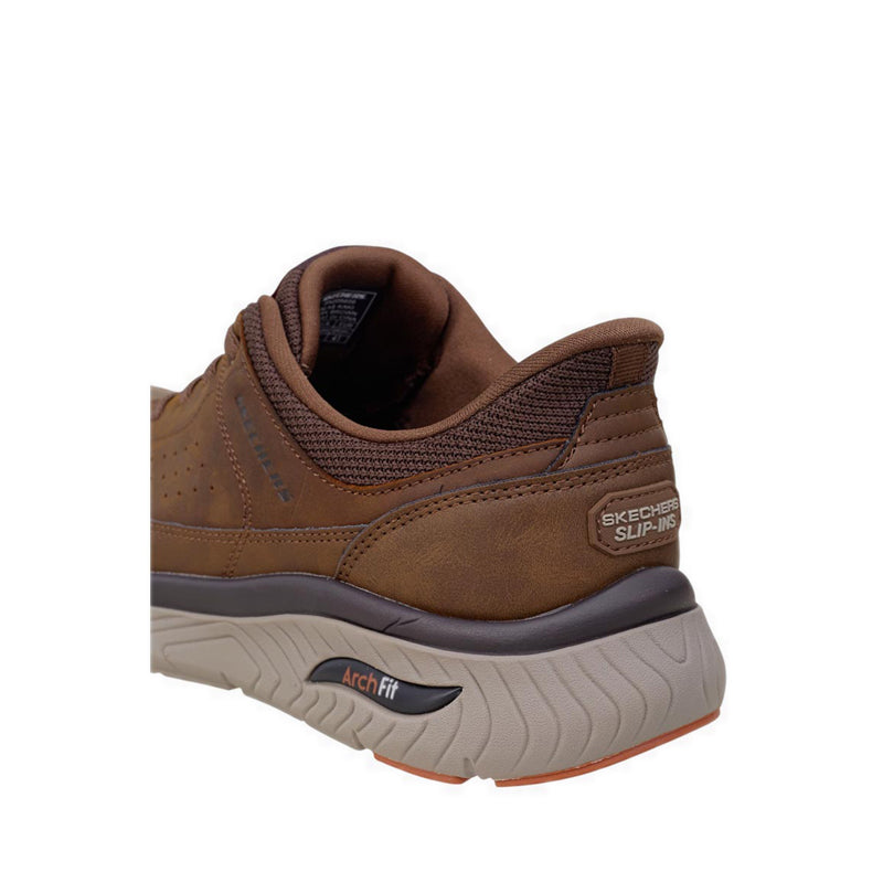 Skechers Slip-Ins Arch Fit Crosser Men's Lifestyle Shoes - Chocolate