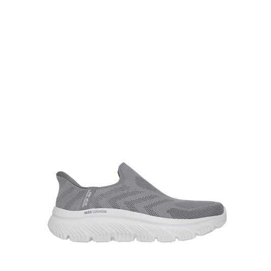 Sepatu Jalan Pria Skechers Slip-Ins Go Walk Max Cushioning Hyper Burst - Abu-abu Tua