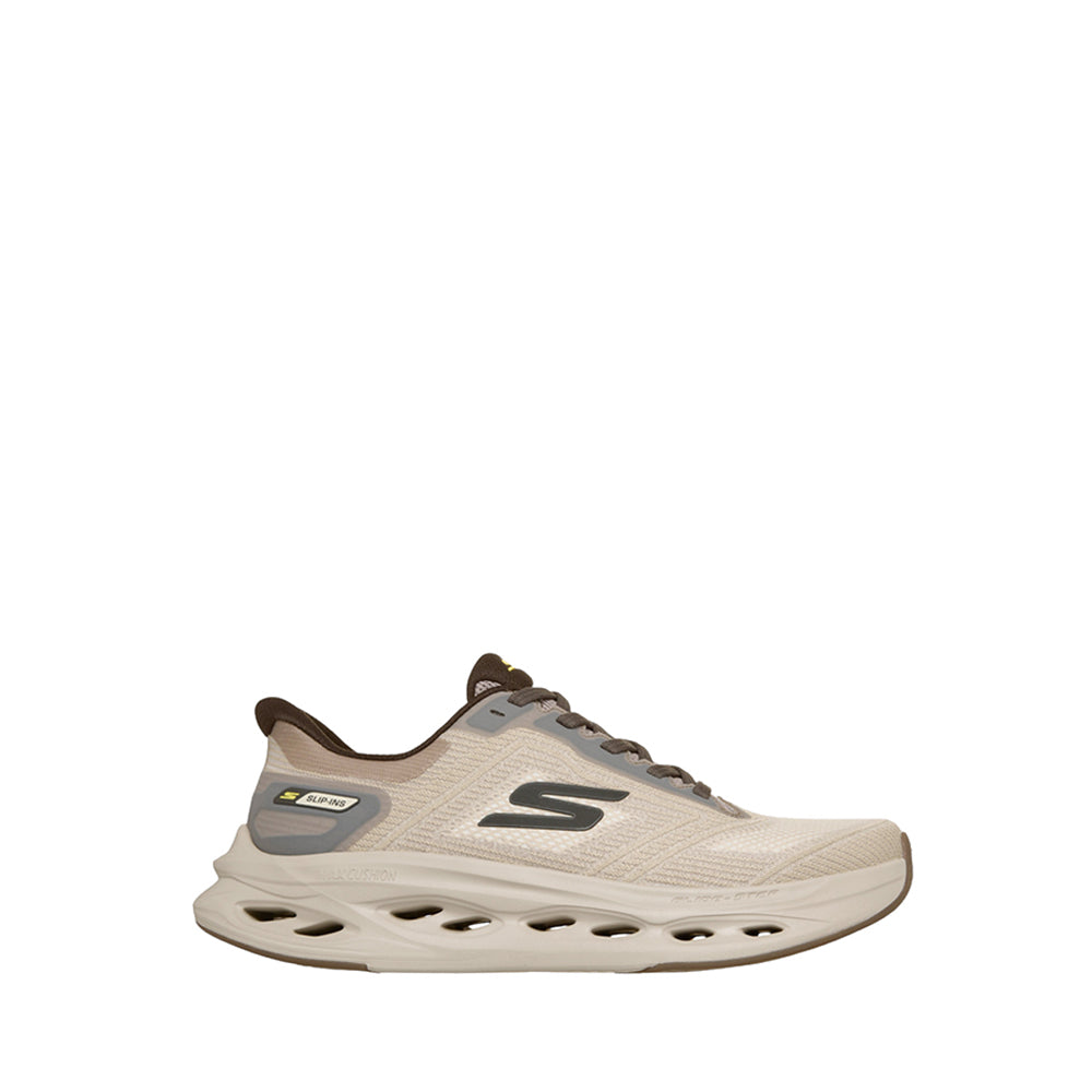 Skechers Max Cushioning Glide-Step Men's Running Shoes - Taupe