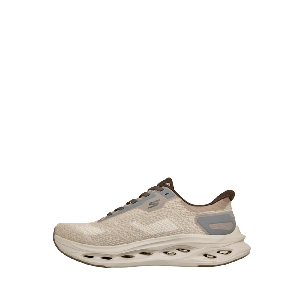 Skechers Max Cushioning Glide-Step Men's Running Shoes - Taupe