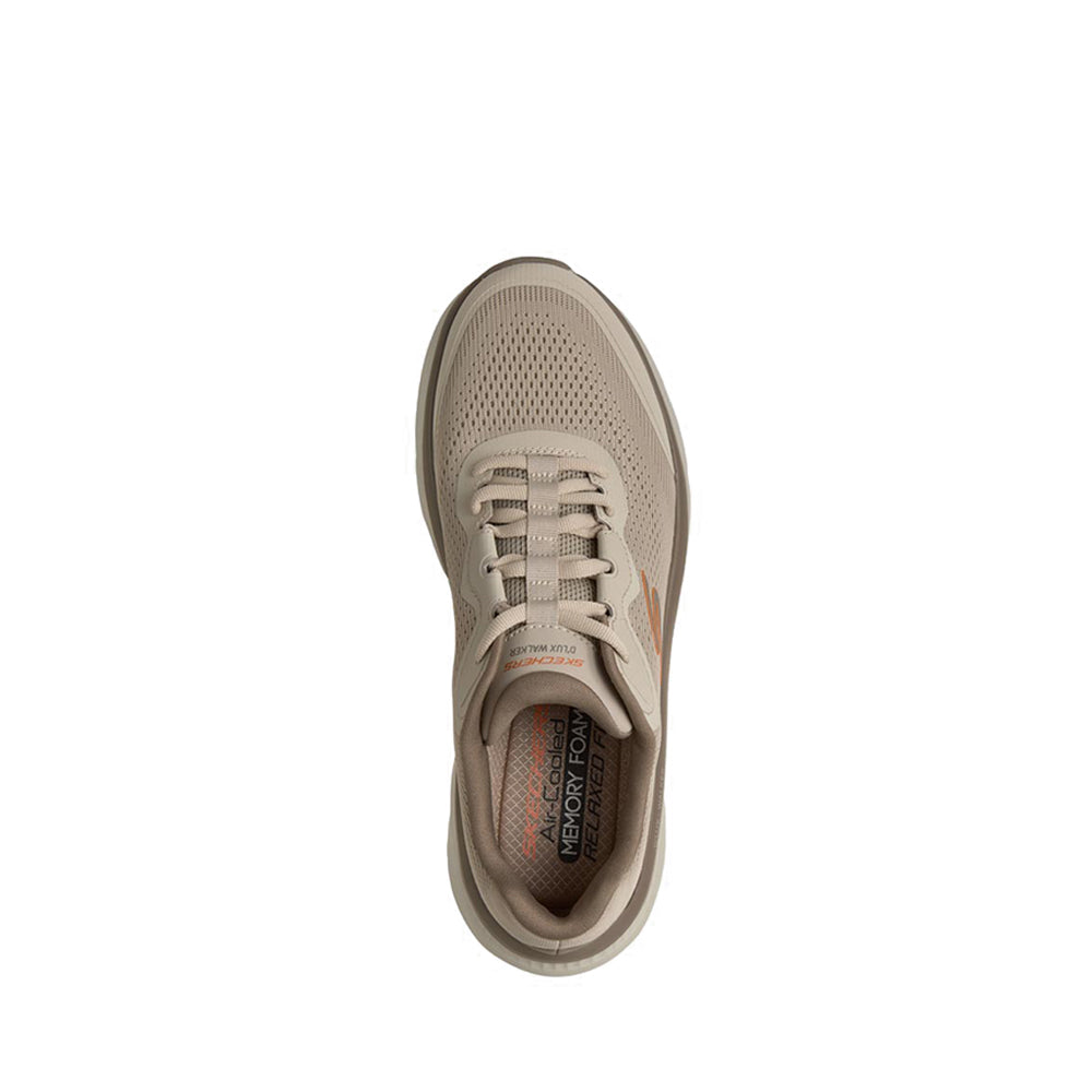 Skechers D'Lux Walker 3.0 Men's Fitness Shoes - Taupe