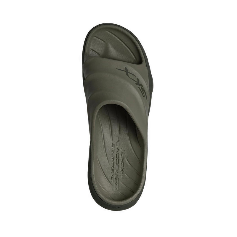 Skechers Go Recover Max Cushion Slide Men's Sandal - Olive