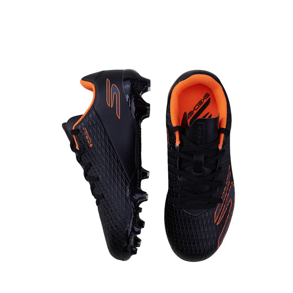 Skechers Jr Youth Fg Boy's Soccer Shoes - Black
