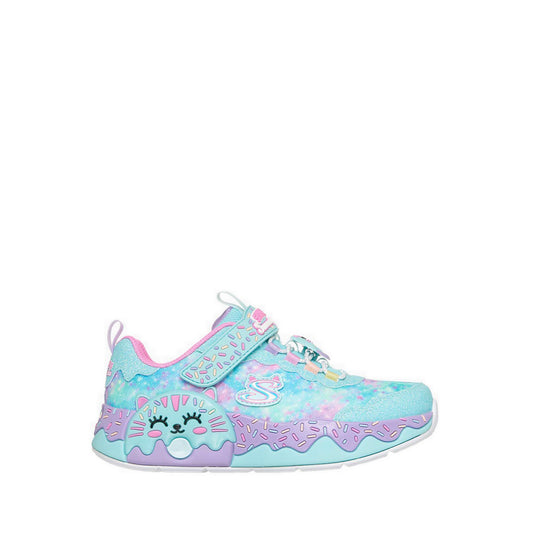 Skechers Donut Kitty Girl's Shoes (Grade School / Teen) - Turquoise
