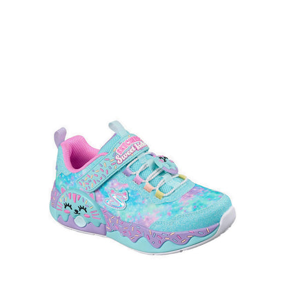Skechers Donut Kitty Girl's Shoes (Grade School / Teen) - Turquoise