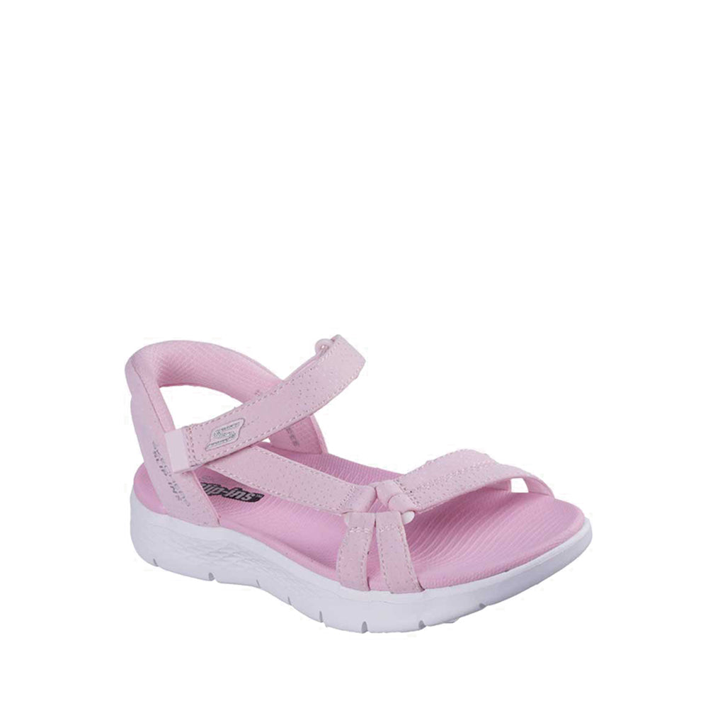 Skechers Slip-Ins Go Walk Flex Sandal Girl's Lifestyle Grade School Shoes - Pink