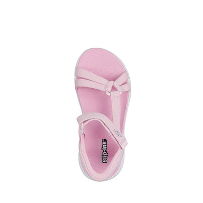 Skechers Slip-Ins Go Walk Flex Sandal Girl's Lifestyle Grade School Shoes - Pink