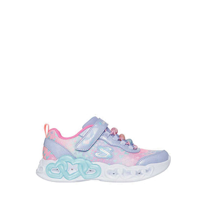 Skechers Infinite Heart Lights Girl's Lifestyle Grade School Shoes - Lavender