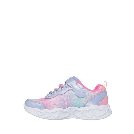 Skechers Infinite Heart Lights Girl's Lifestyle Grade School Shoes - Lavender