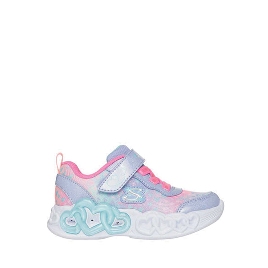 Skechers Infinite Heart Lights Girl's Lifestyle Play School Shoes - Lavender